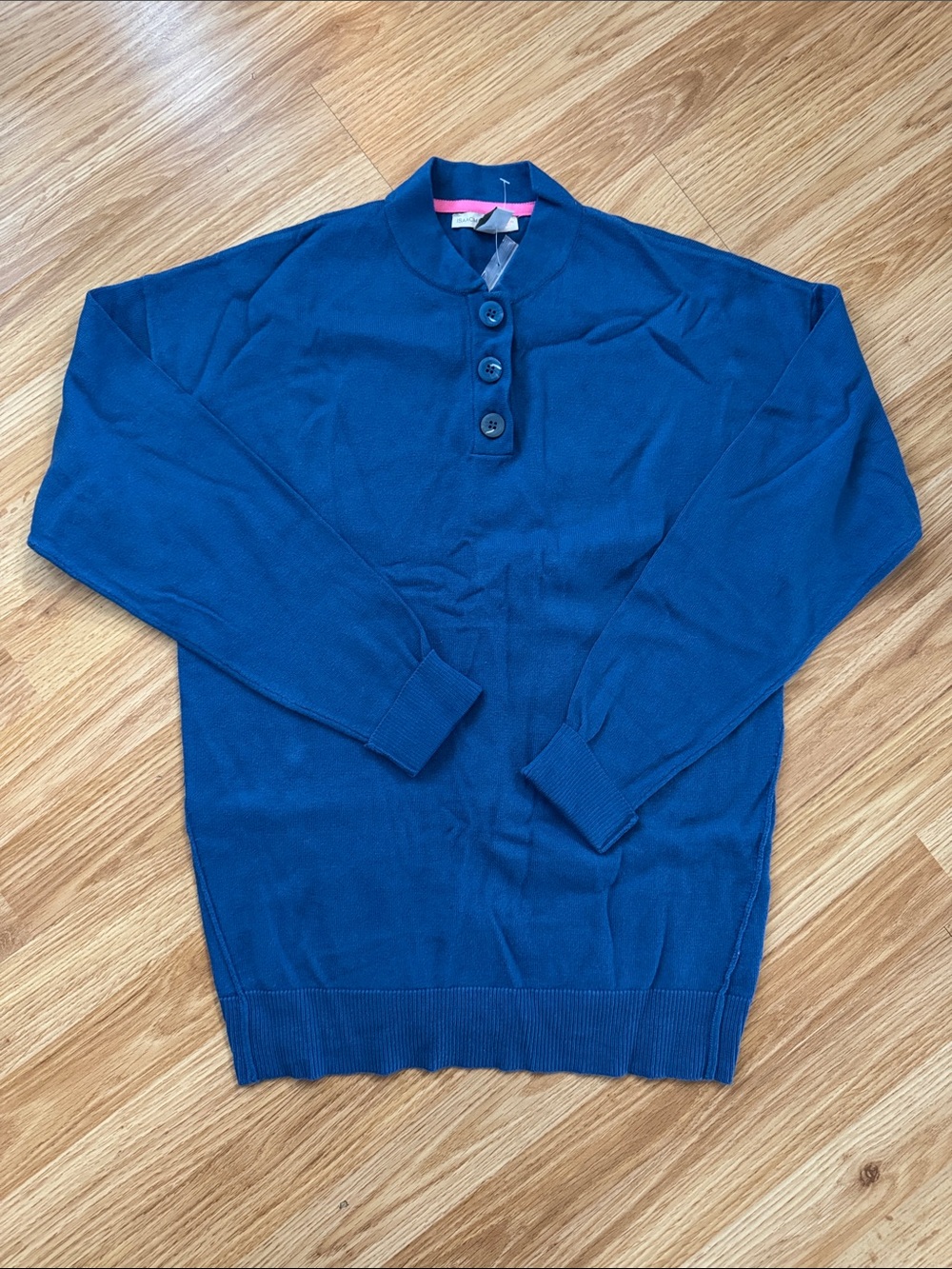 Isaac Mizrahi Live! Button-Neck Knit Sweater 🔅 size XS